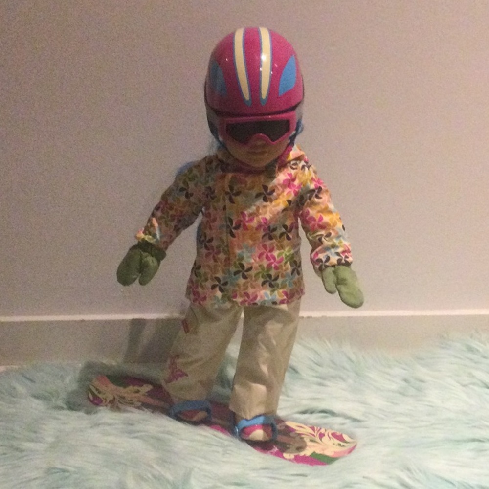 Retired Snowboard Outfit and Snowboard for American Girl (doll not included)